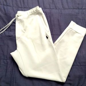 White polo RL sweatpants